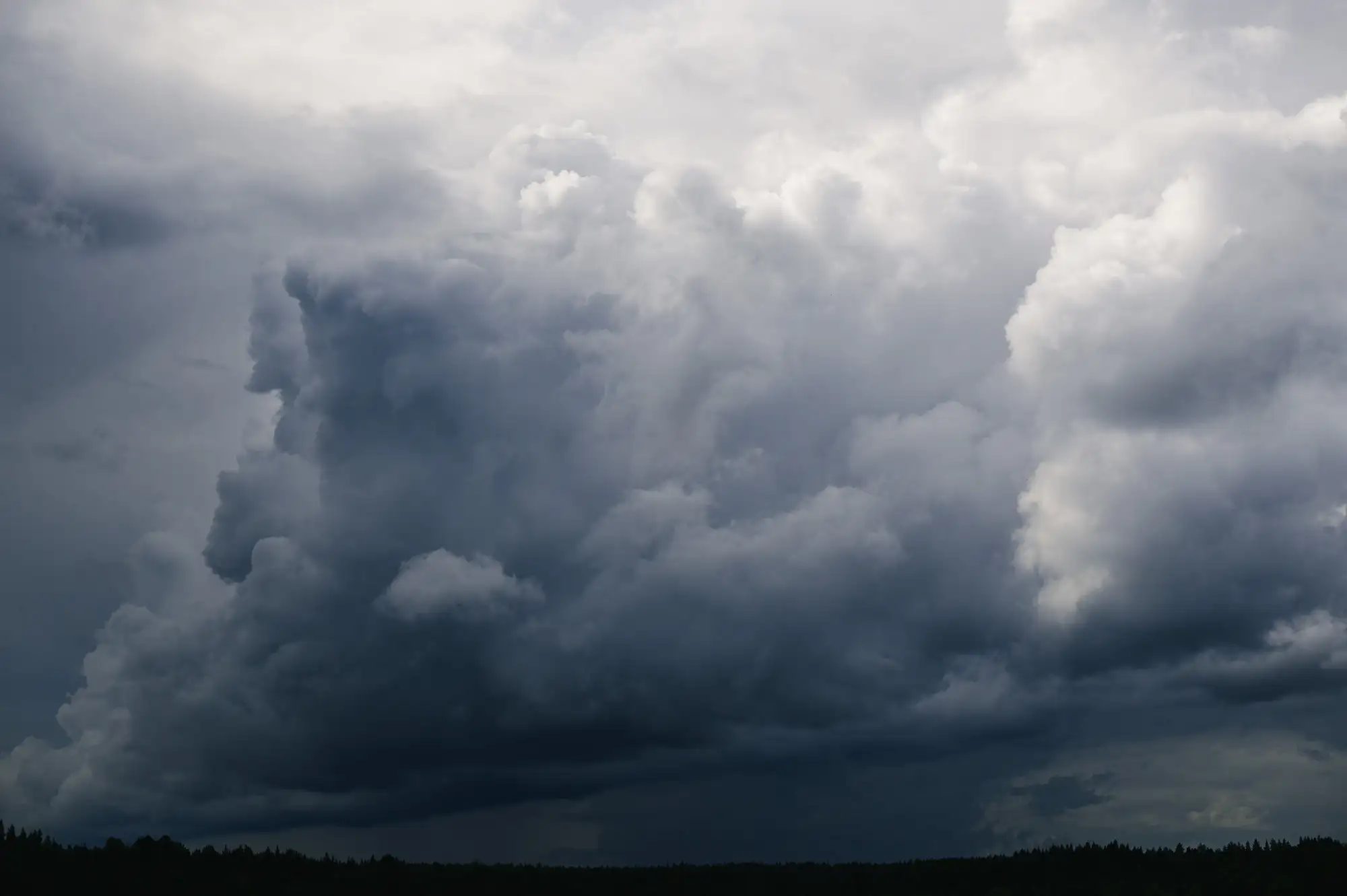 Dramatic storm clouds