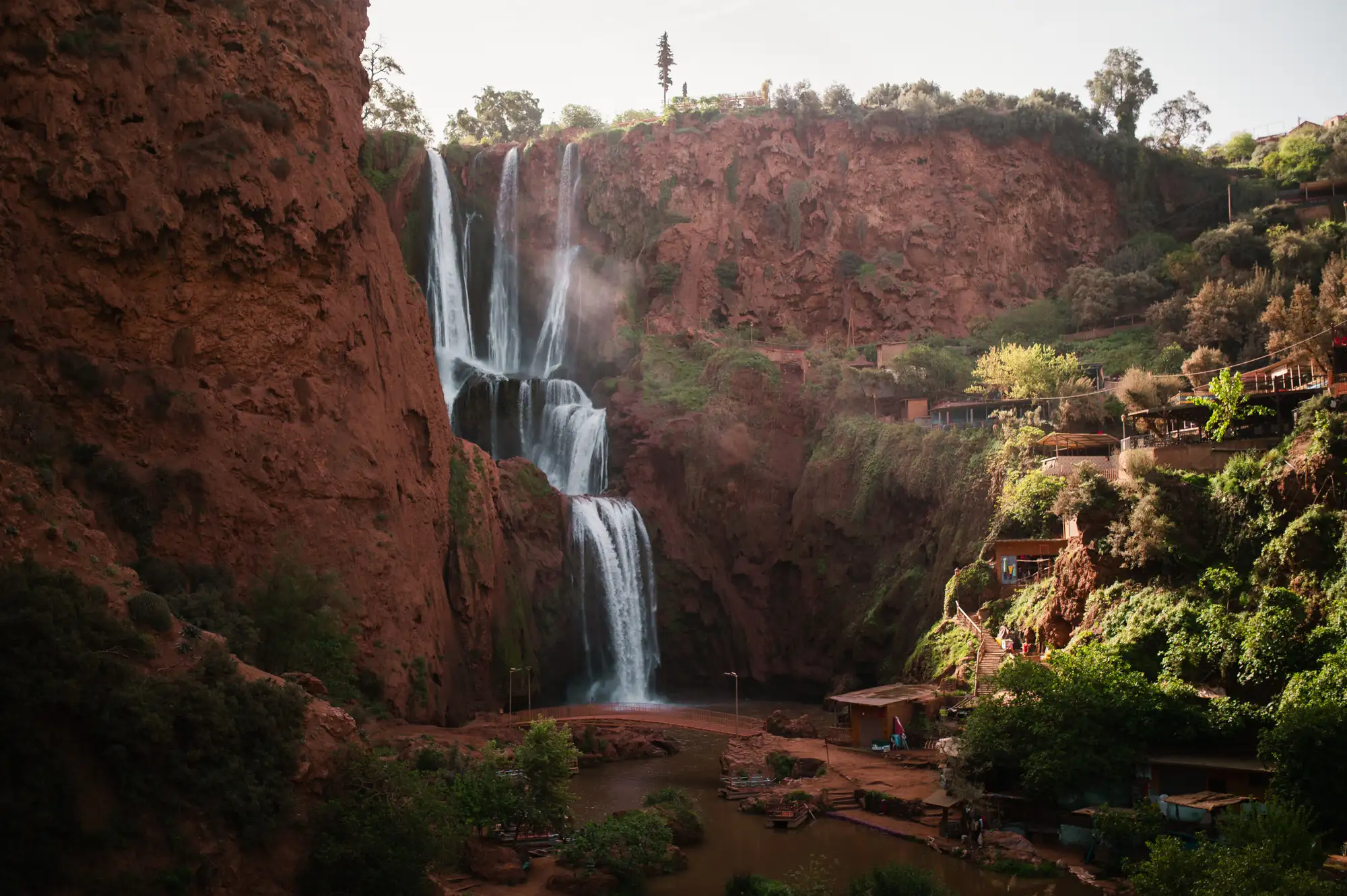 Waterfall in a canyon