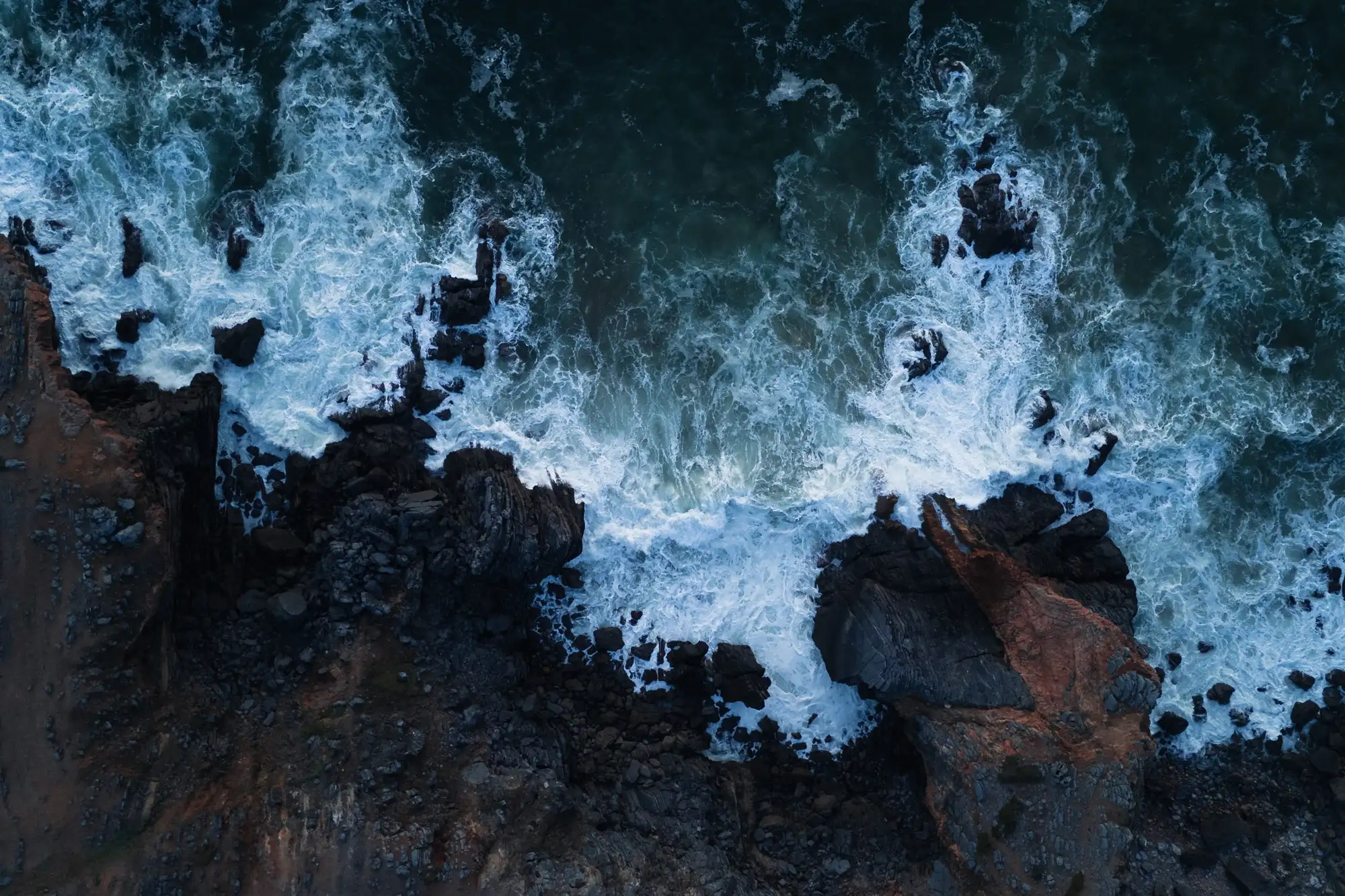 Ocean waves from above